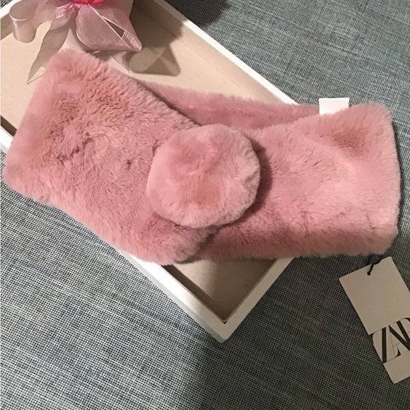 ZARA ACCESSORIES Beautiful Blush Pink NECK Warmer.Brand New SEE ALL PICS.🤩🍄🌺 - Picture 6 of 10